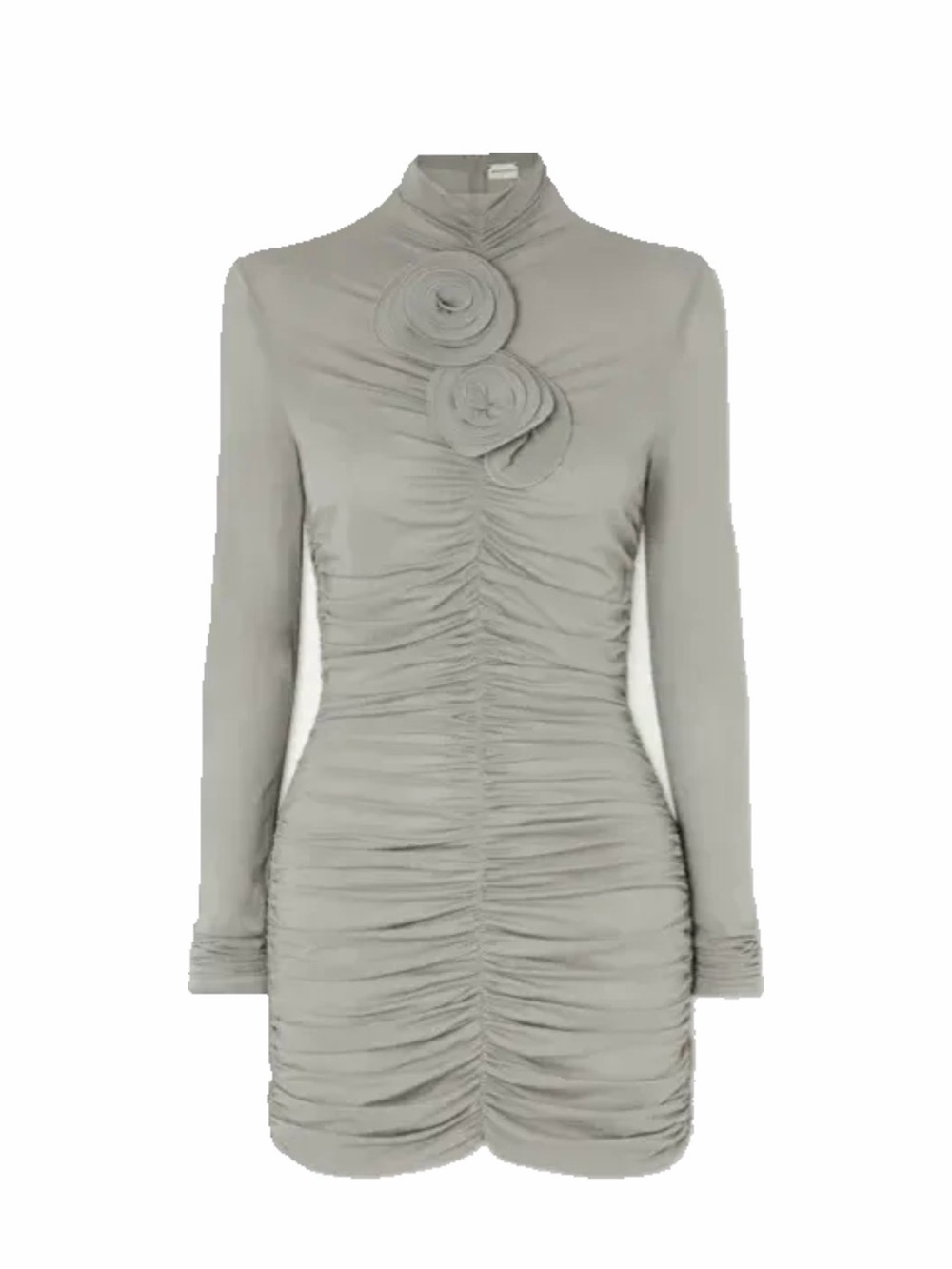 Magda Butrym Appliquéd ruched stretch-jersey mini dress
